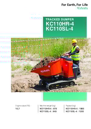 Pásové dumpery Kubota KC110SL-4