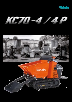 Pásové dumpery Kubota KC70-4