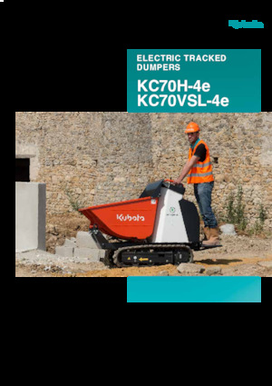 Elektrické pásové dumpery Kubota KC70H-4e