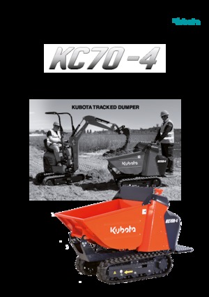 Pásové dumpery Kubota KC70HV-4