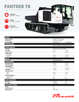 Pásové dumpery Prinoth Panther T8