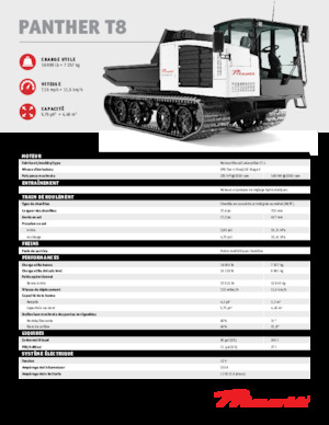 Pásové dumpery Prinoth Panther T8