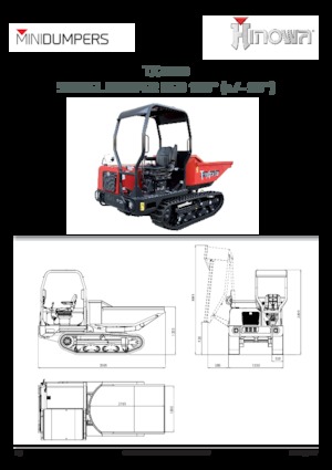 Pásové dumpery Hinowa TX2500
