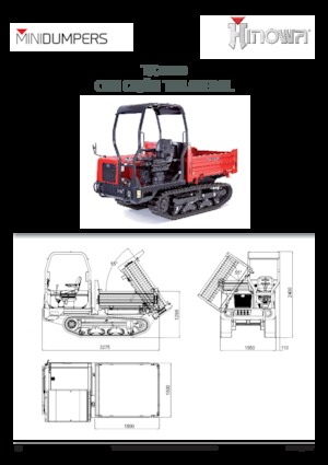 Pásové dumpery Hinowa TX2500