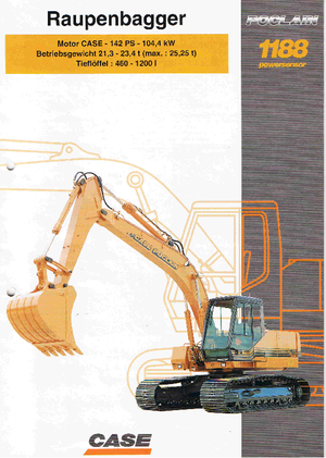 Pásová rypadla Case Poclain 1188 LC