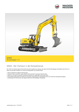 Pásová rypadla Wacker Neuson 14504