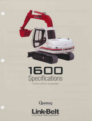 Pásová rypadla Link-Belt 1600