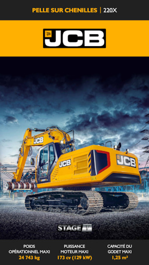 Pásová rypadla JCB 220X