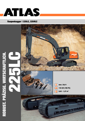 Pásová rypadla Atlas 225 LC