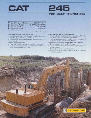 Pásová rypadla Caterpillar 245