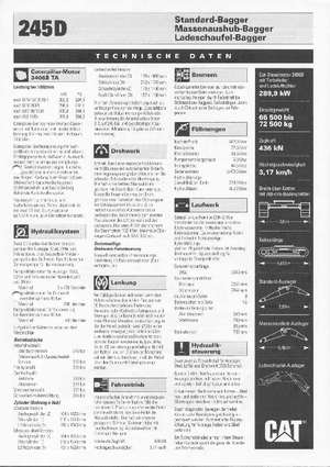 Pásová rypadla Caterpillar 245 D