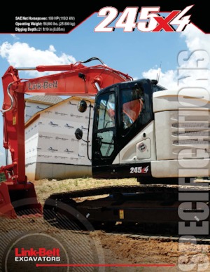 Pásová rypadla Link-Belt 245 X4 Spin Ace