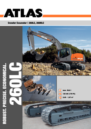 Pásová rypadla Atlas 260 LC