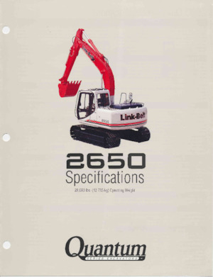 Pásová rypadla Link-Belt 2650