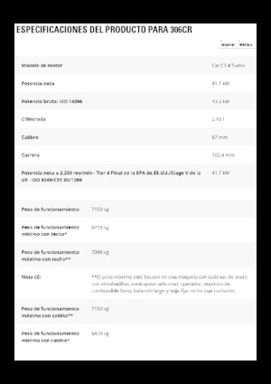 Pásová rypadla Caterpillar 306 CR