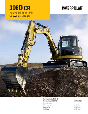 Pásová rypadla Caterpillar 308D CR