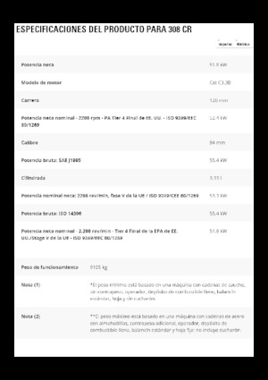 Pásová rypadla Caterpillar 308CR