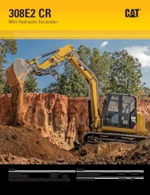Pásová rypadla Caterpillar 308E 2 CR