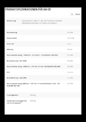 Pásová rypadla Caterpillar 309 CR