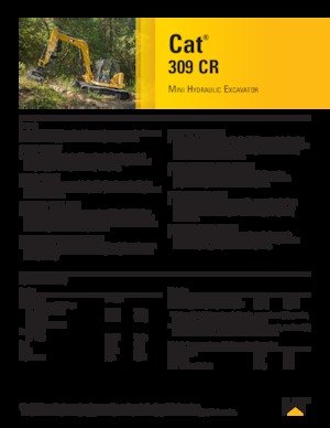 Pásová rypadla Caterpillar 309 CR