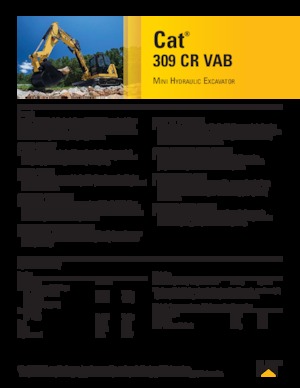 Pásová rypadla Caterpillar 309CR VAB