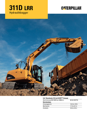 Pásová rypadla Caterpillar 311D LRR
