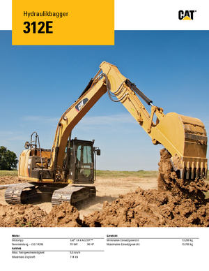 Pásová rypadla Caterpillar 312E L