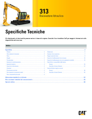 Pásová rypadla Caterpillar 313