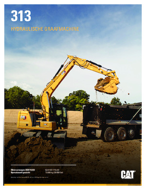 Pásová rypadla Caterpillar 313