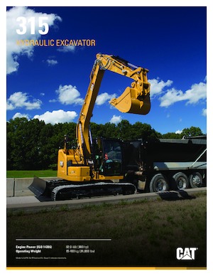 Pásová rypadla Caterpillar 315