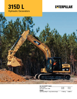 Pásová rypadla Caterpillar 315D L
