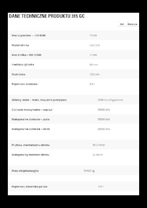 Pásová rypadla Caterpillar 315 GC