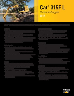 Pásová rypadla Caterpillar 315F L