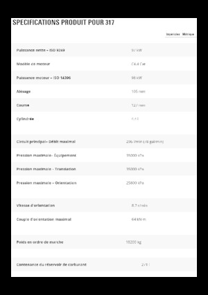 Pásová rypadla Caterpillar 317