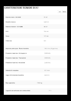 Pásová rypadla Caterpillar 317