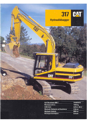 Pásová rypadla Caterpillar 317 VAH