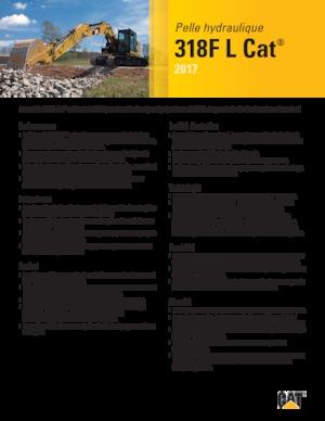 Pásová rypadla Caterpillar 318F L