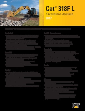 Pásová rypadla Caterpillar 318F L