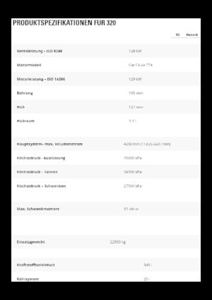 Pásová rypadla Caterpillar 320