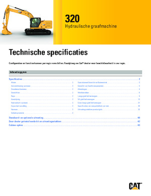 Pásová rypadla Caterpillar 320