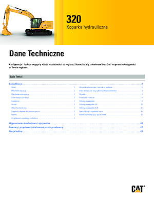 Pásová rypadla Caterpillar 320