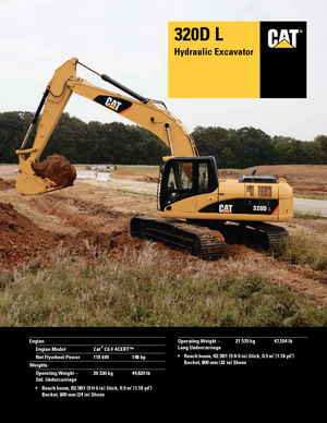 Pásová rypadla Caterpillar 320D L