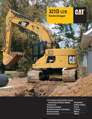 Pásová rypadla Caterpillar 321D LCR