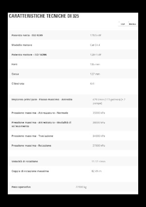 Pásová rypadla Caterpillar 325