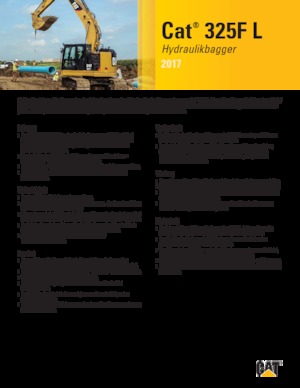 Pásová rypadla Caterpillar 325F L