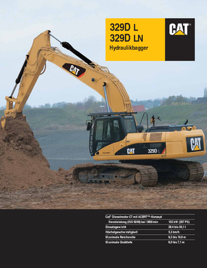 Pásová rypadla Caterpillar 329D LN