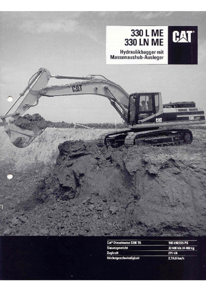 Pásová rypadla Caterpillar 330 L N
