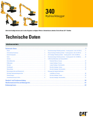 Pásová rypadla Caterpillar 340