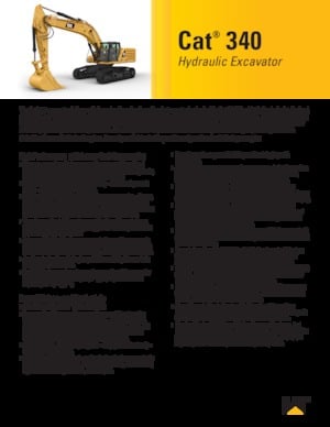 Pásová rypadla Caterpillar 340