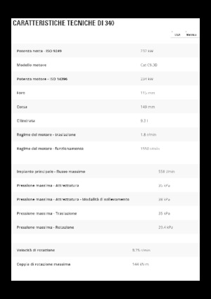 Pásová rypadla Caterpillar 340